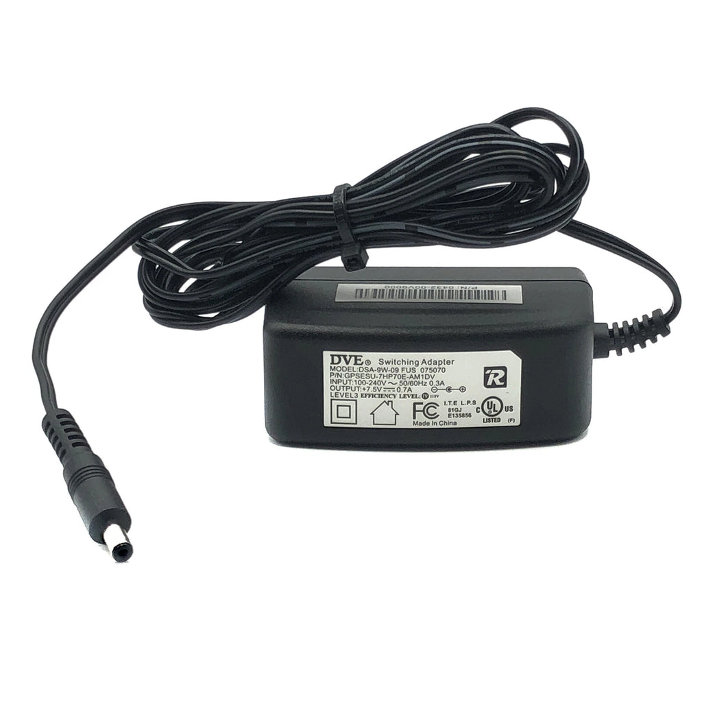 NEW Genuine DVE DSA-9W-09 FUS 075070 Switching Power Supply Adapter 7.5V 0.7A