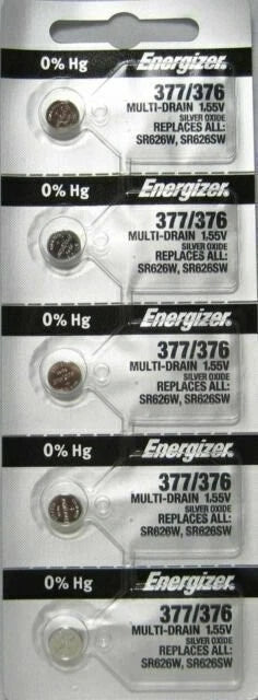 ENERGIZER 377/376 SR626SW SR626W WATCH BATTERIES NEW SEALED Authorize Seller