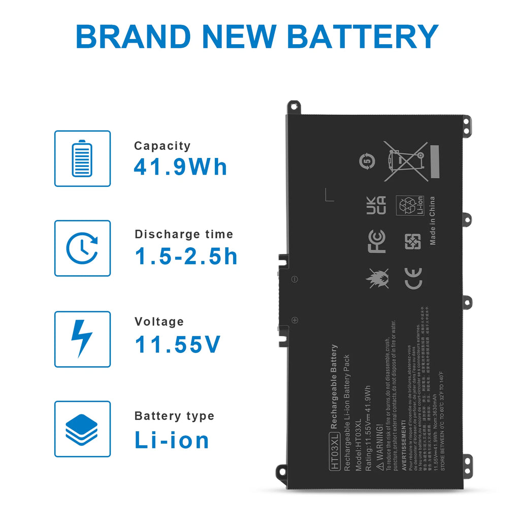 HT03XL Battery For HP Pavilion 14-CE 14-CF 15-CS 15-DA HSTNN-DB8R L11119-855