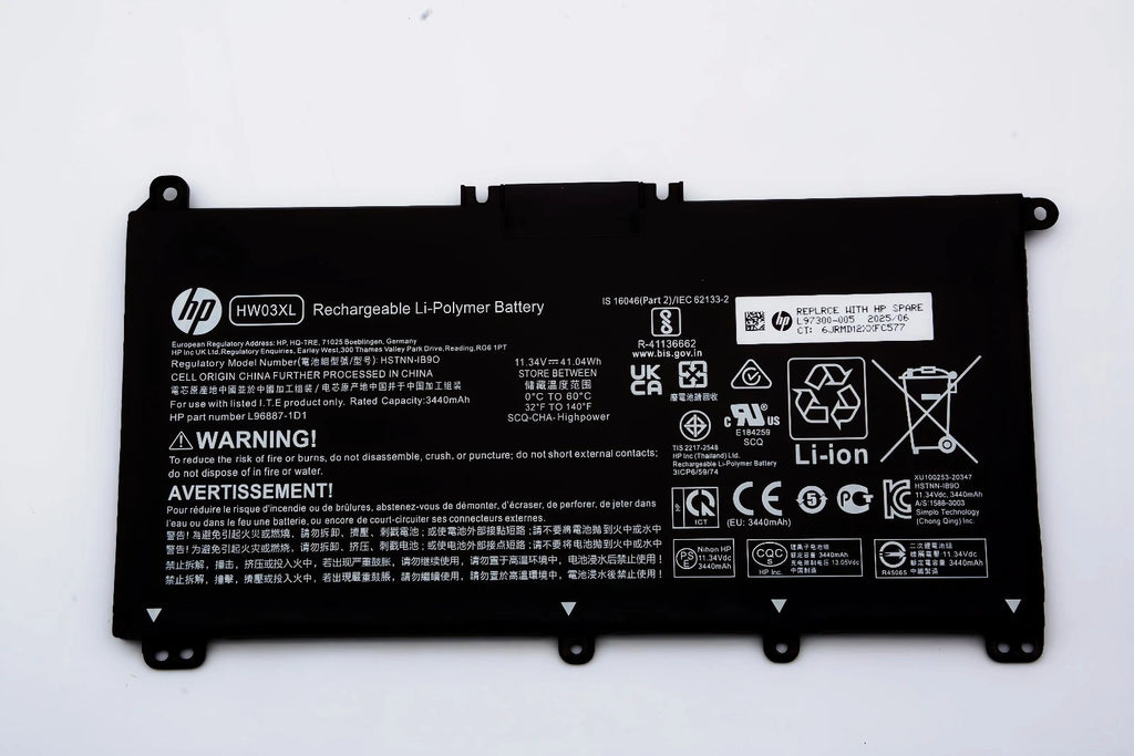 Genuine 41.04Wh HW03XL Battery For HP Pavilion 15-EG 15-EH 17-CN 17-CP HW03041XL
