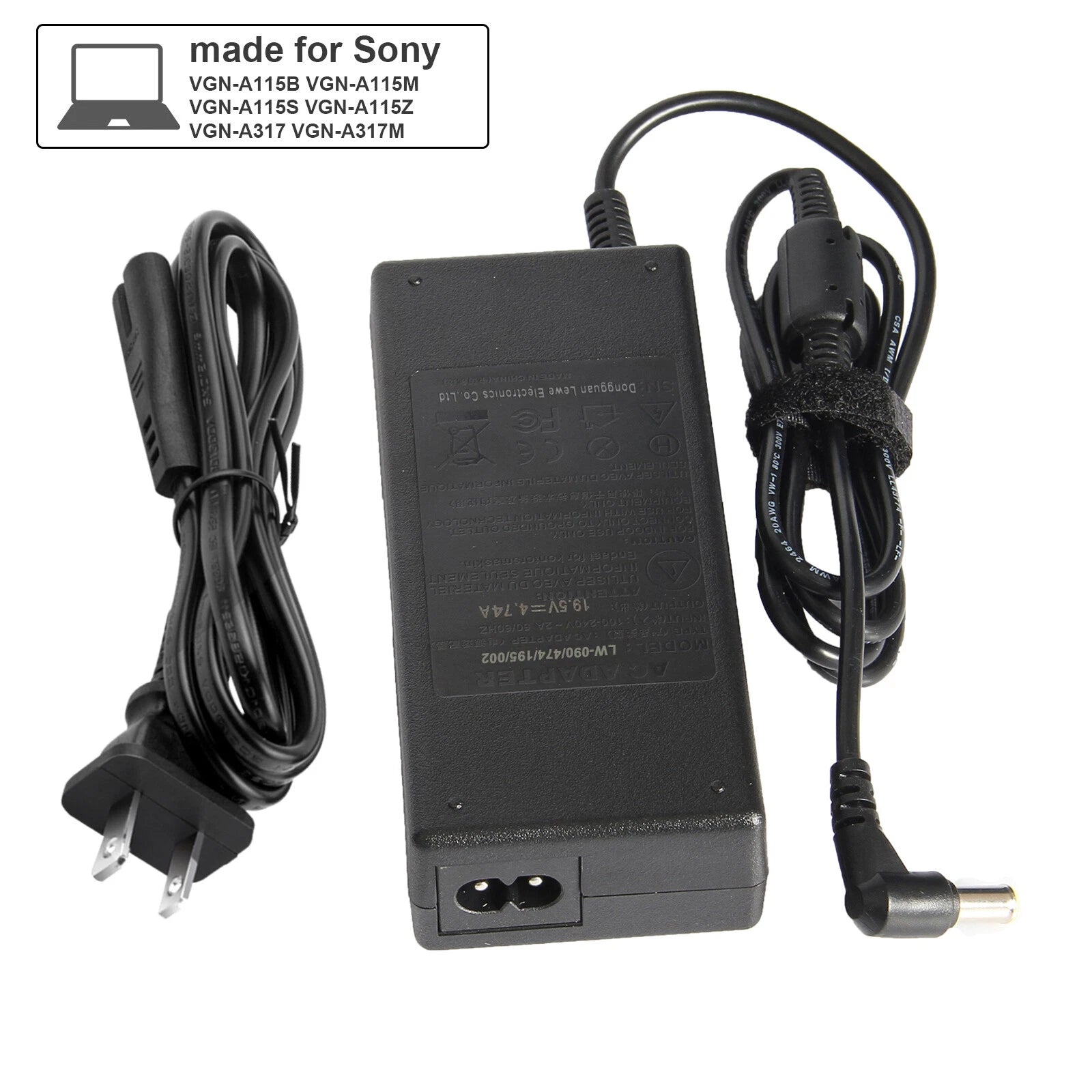 AC Adapter Laptop Charger For Sony Bravia KDL-48R510C KDL-40R510C KDL-48W650D US