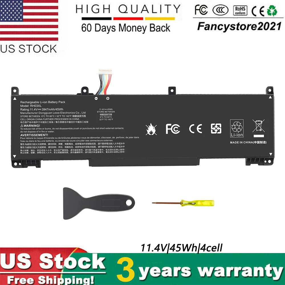 45WH RH03XL Battery For HP ProBook 430 440 445 450 630 640 650 G8 M02027-005