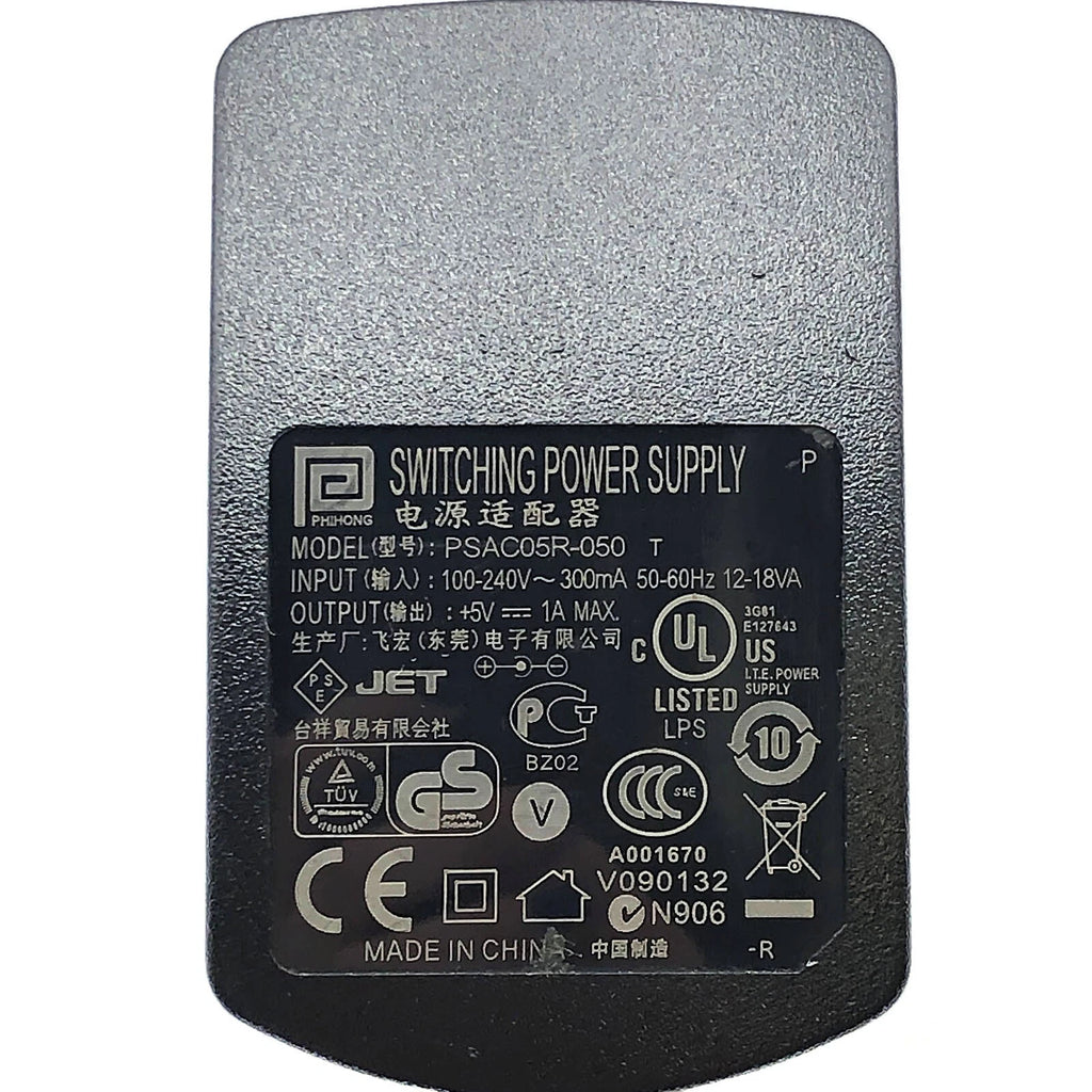 NEW Genuine Phihong Power Supply 5V 1A 5W 5.5x2.1mm SYS1381-0505-W2