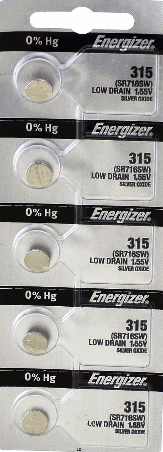 ENERGIZER 315 SR716SW (10 piece) WATCH BATTERIES NEW SEALED Authorize Seller
