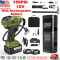 Cordless Tire Inflator Air Compressor Car Tire Pump with Rechargeable Battery US