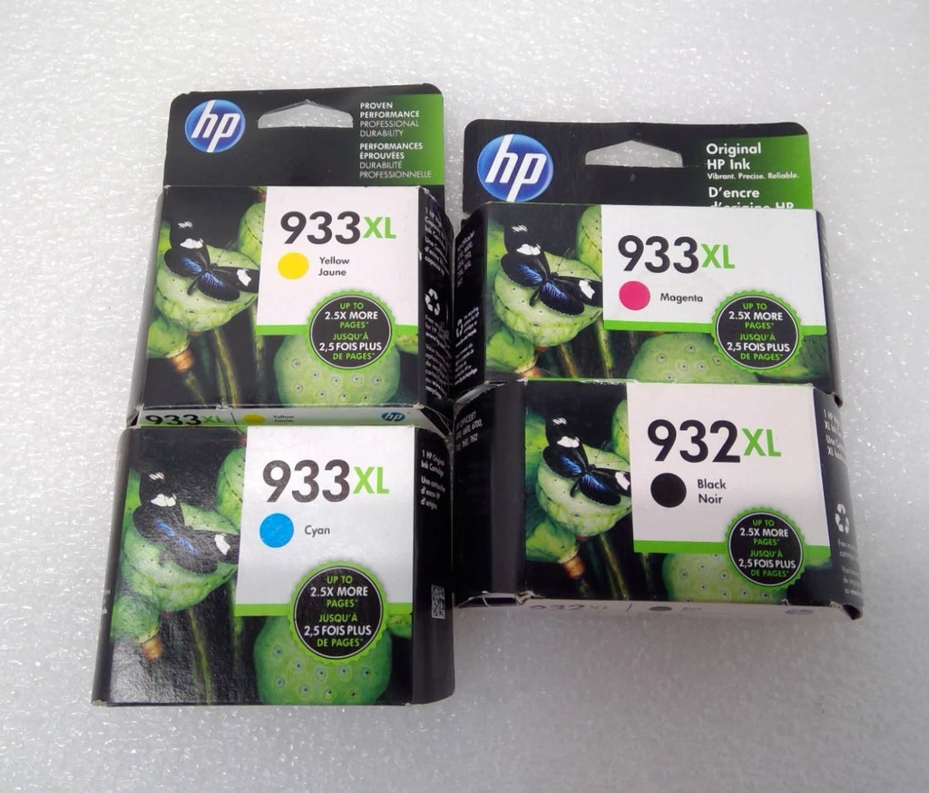 NEW OEM - 4 Set HP 932XL 933XL INK CARTRIDGES Sealed Box