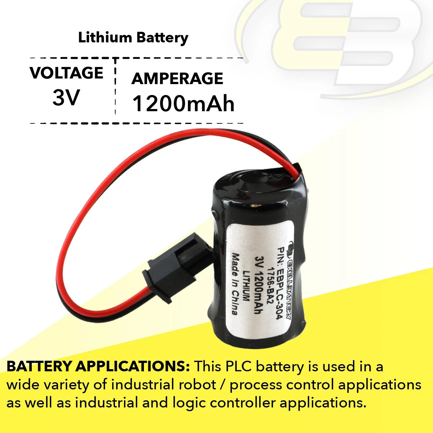 PLC Compatible With Battery Energy+ For BR2/3A-AB 1756-BA2 1756-L6X