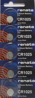 Renata CR1025 Coin Cell Battery 5 Batteries