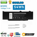 R73TC DR02P Battery for Dell Latitude 14 3440 5440 15 5540 5550 13 5340 5350 54W