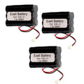 3pc Emergency Lighting Battery for Iti 34-051 Sanyo 6HRAAAU 6HRAAAU34051