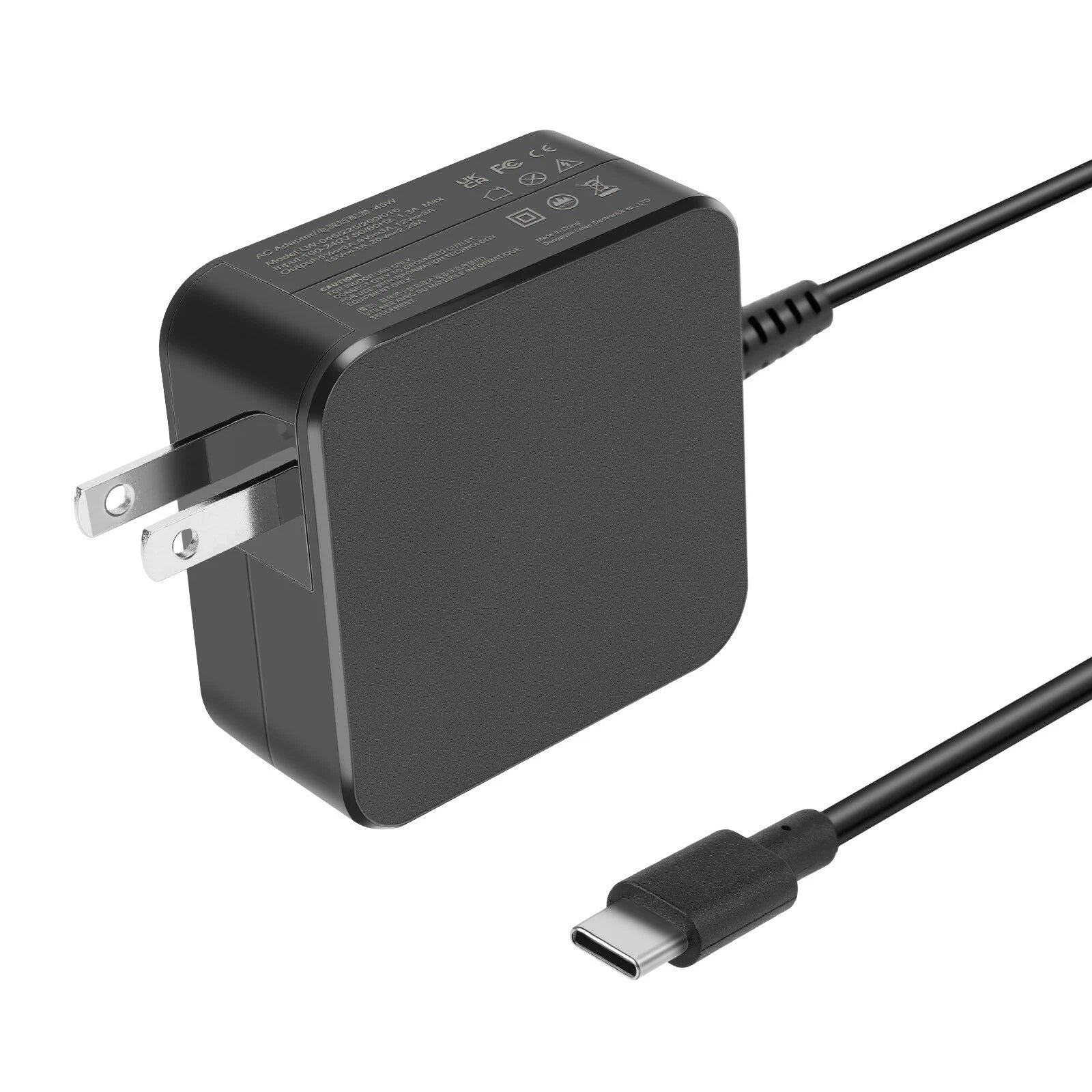 45W AC Adapter USB C Charger For Lenovo Chromebook C330 S330 C340 100e 300e 500e