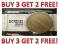 Energizer ECR2430 CR 2430 Lithium 3V Battery Brand New BUY 3 GET 2 FREE!!