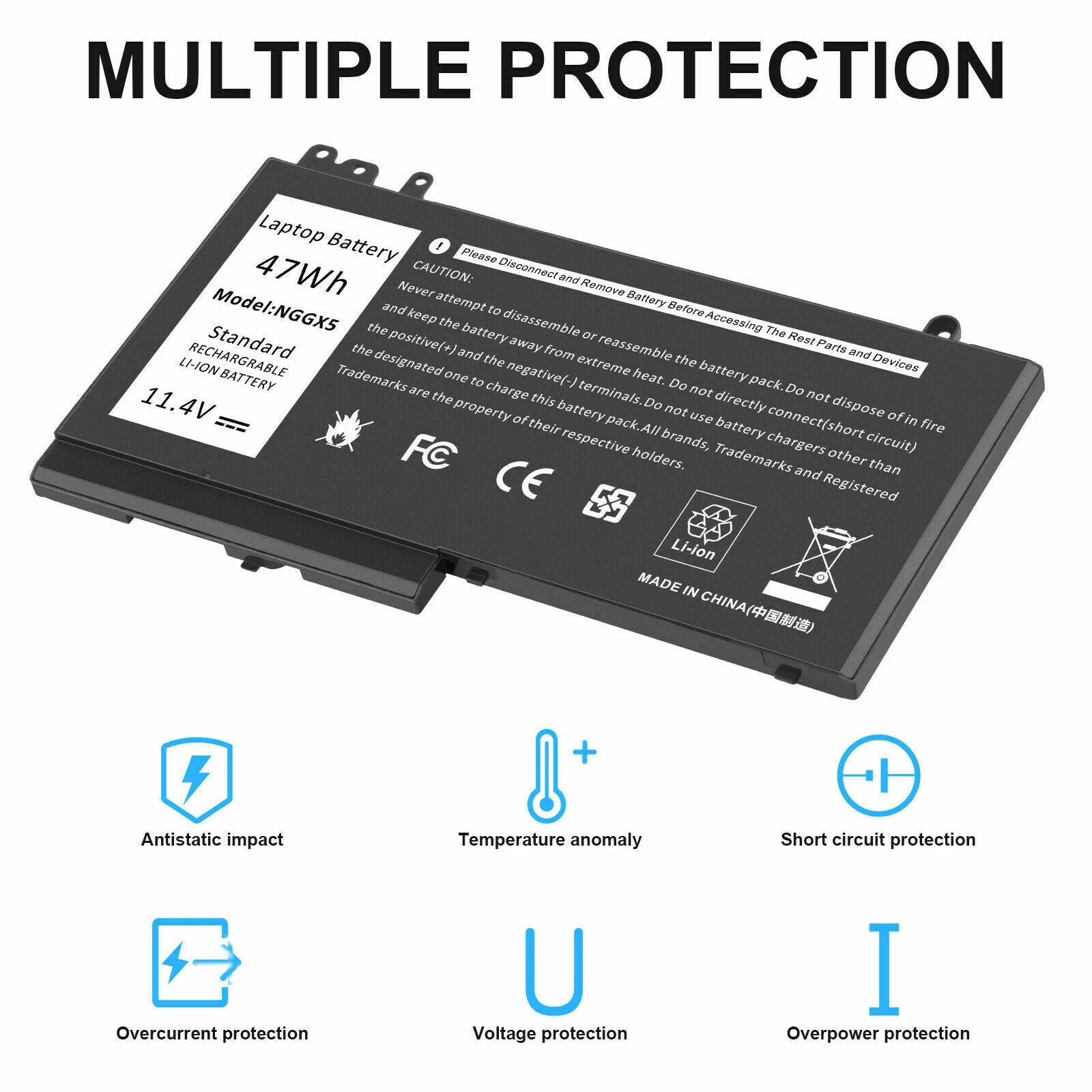 ?NGGX5 Battery For Dell Latitude E5270 E5470 E5570 Precision M3510 JY8D6 954DF