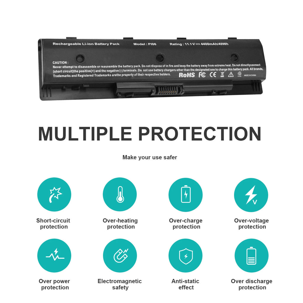 Laptop Battery for HP 710417-001 710416-001 709988-541 TPN-L111 PI06 PI06XL P106