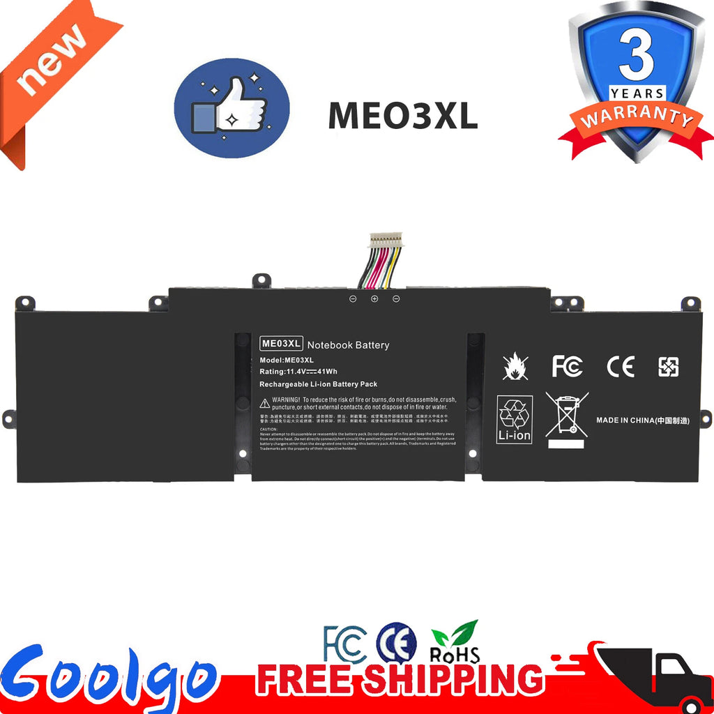 ME03XL Battery For HP Stream 11 13-C010NR Notebook 787521-005 787089-541 11.4V