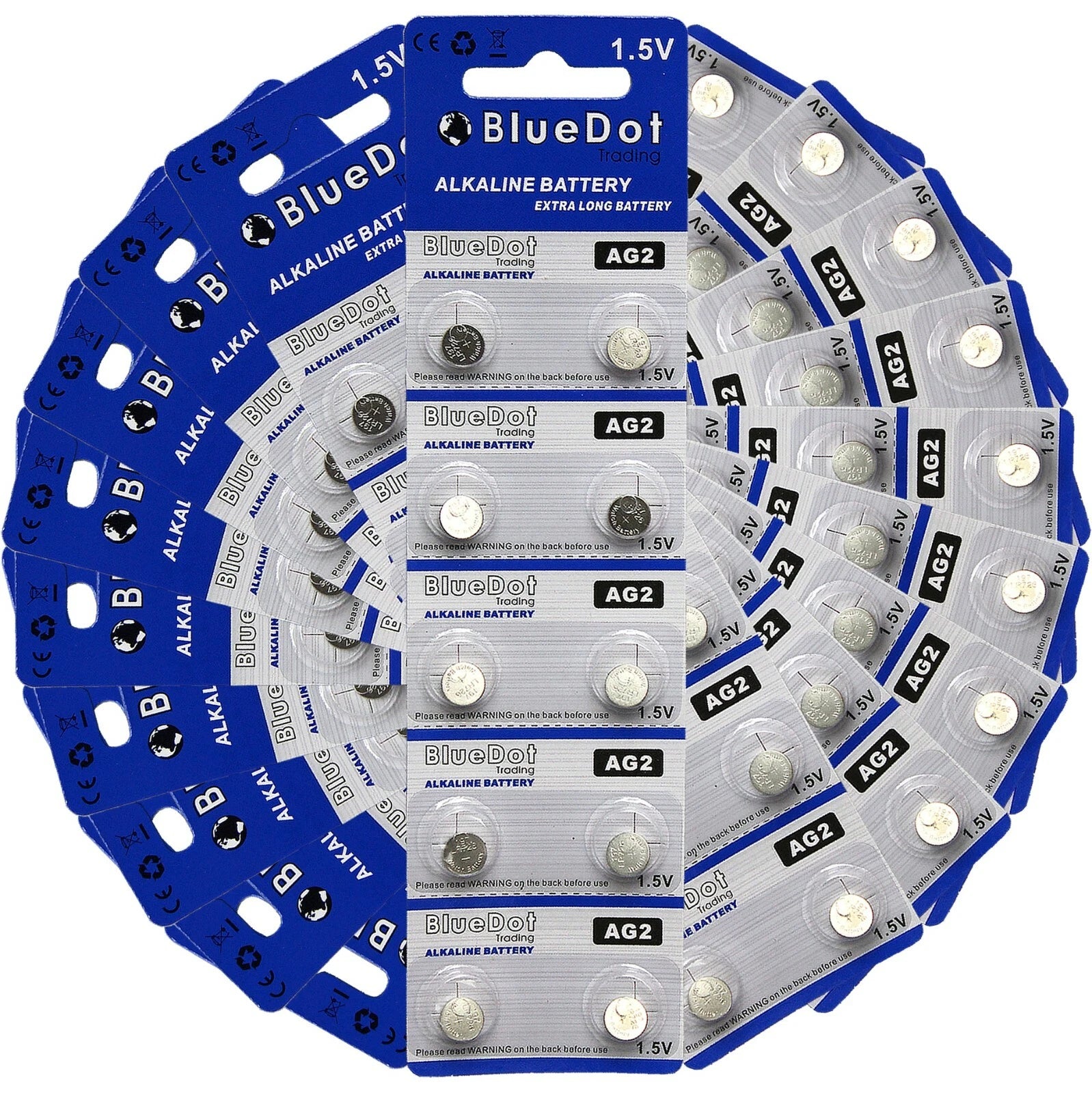 100 PCS LR59 AG2 396 LR726 Alkaline Battery 1.5V Button Cell for Watch Lighter