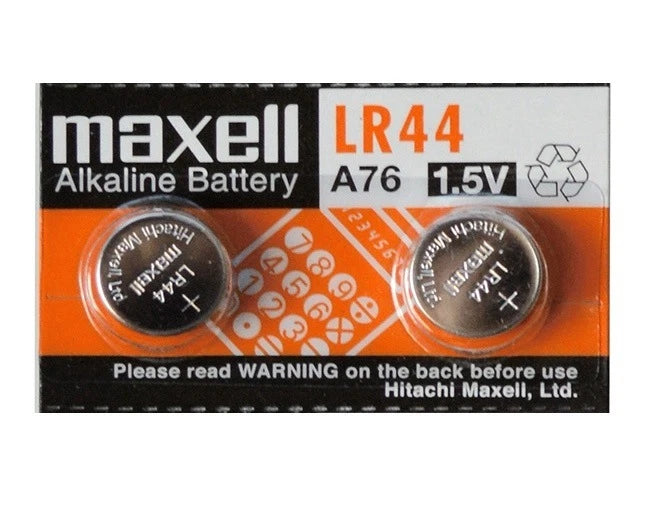 50 Pieces Maxell LR44 A76 357 303 AG13 1.5V Coin Cell Button Batteries