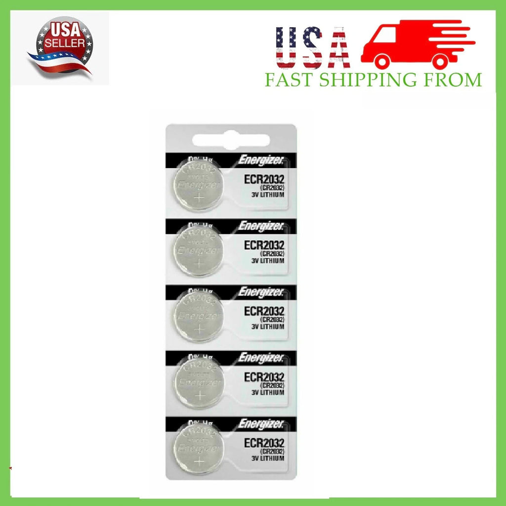Lot 5 Pcs Fresh Energizer CR2032 3V Lithium Coin Cell Button Battery CR 2032 USA