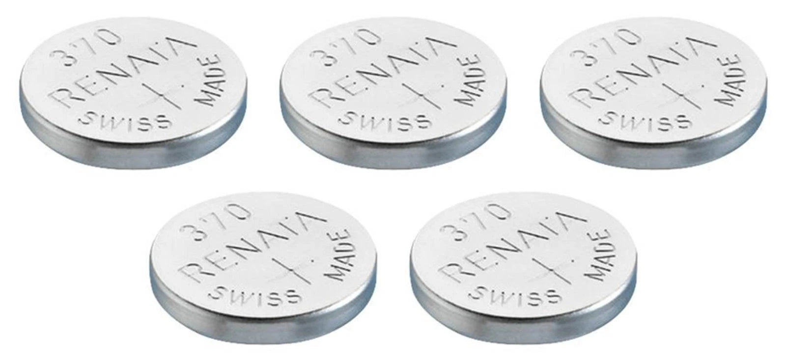 5 Pcs Renata 370 SR920W Watch 0% MERCURY Batteries BULK