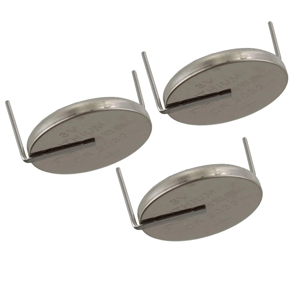 3x CR2032AH1-MFR 3V Lithium Coin Battery HORZ 2-PIN for HP IBM Compaq PCB