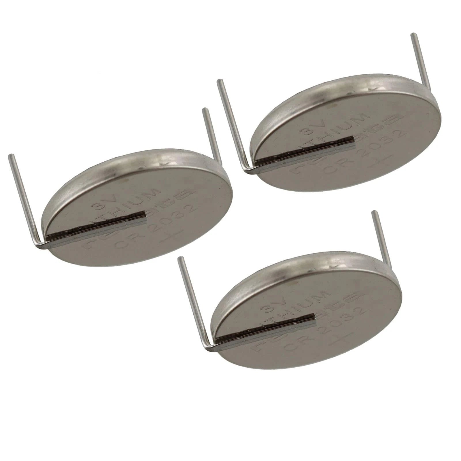 3x CR2032AH1-MFR 3V Lithium Coin Battery HORZ 2-PIN for HP IBM Compaq PCB