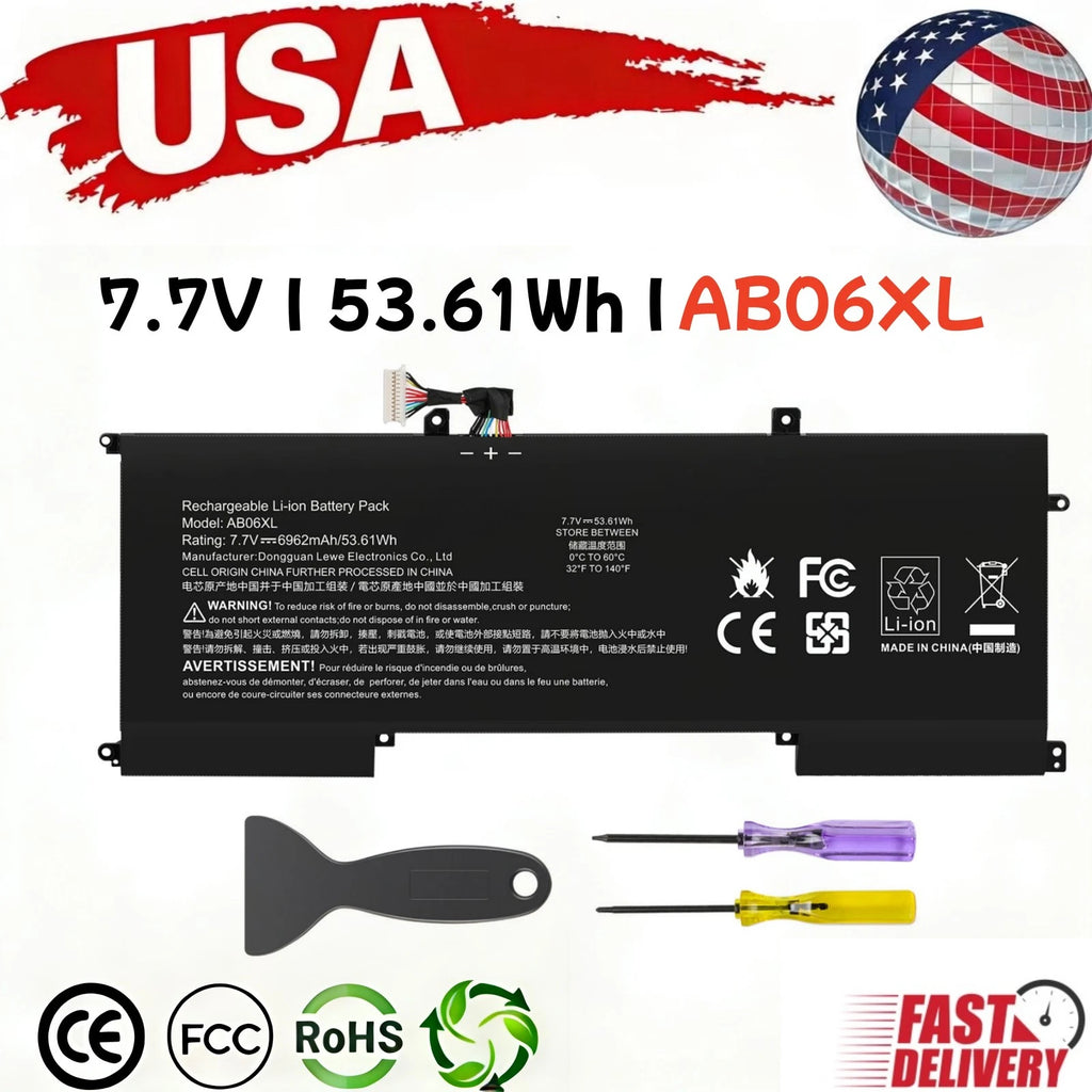 AB06XL Battery For HP Envy 13-AD000 Series HSTNN-DB8C 921408-2C1 921438-855