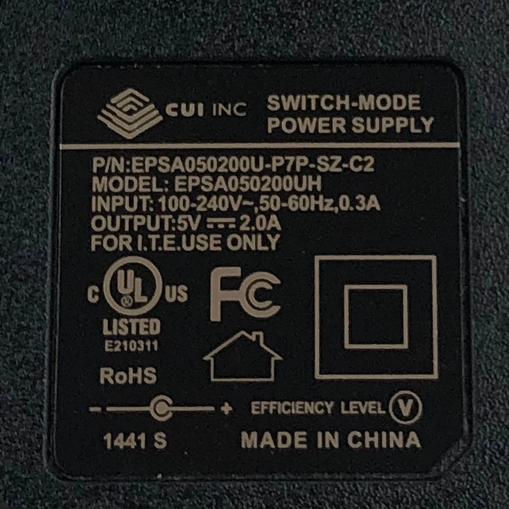 NEW Genuine CUI AC Power Adapter EPSA050200UH Wall Power 5V 2A