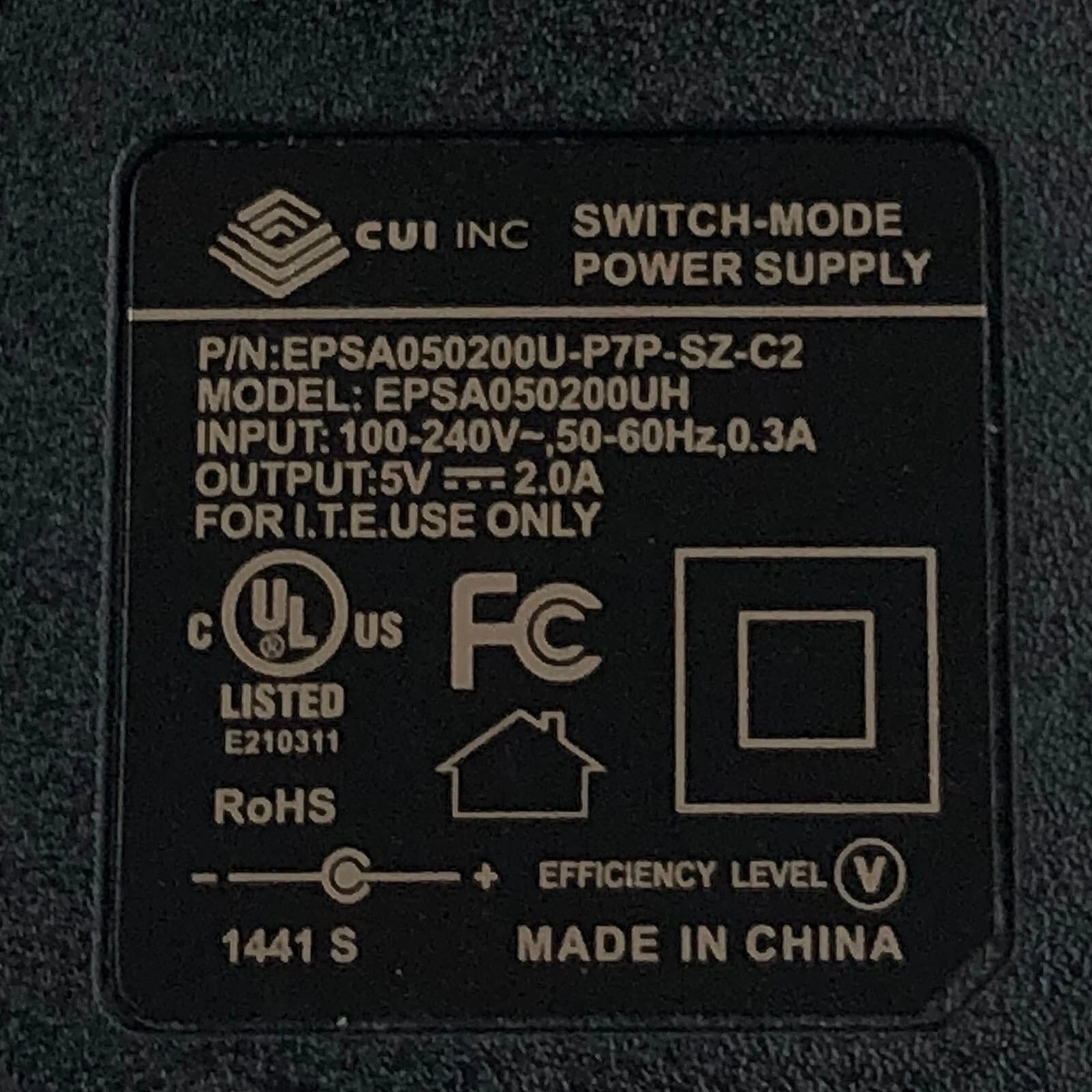 NEW Genuine CUI AC Power Adapter EPSA050200UH Wall Power 5V 2A