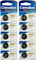 10 Camelion 2032 Battery (CR2032/ DL2032/ E-CR2032/ SB-T51/ LF1/ 2V) Lithium 3v