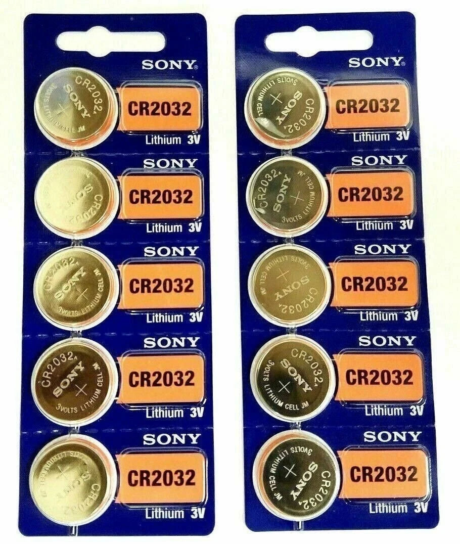 10 Pack SONY CR2032 3V Lithium Coin Battery New expire 2028
