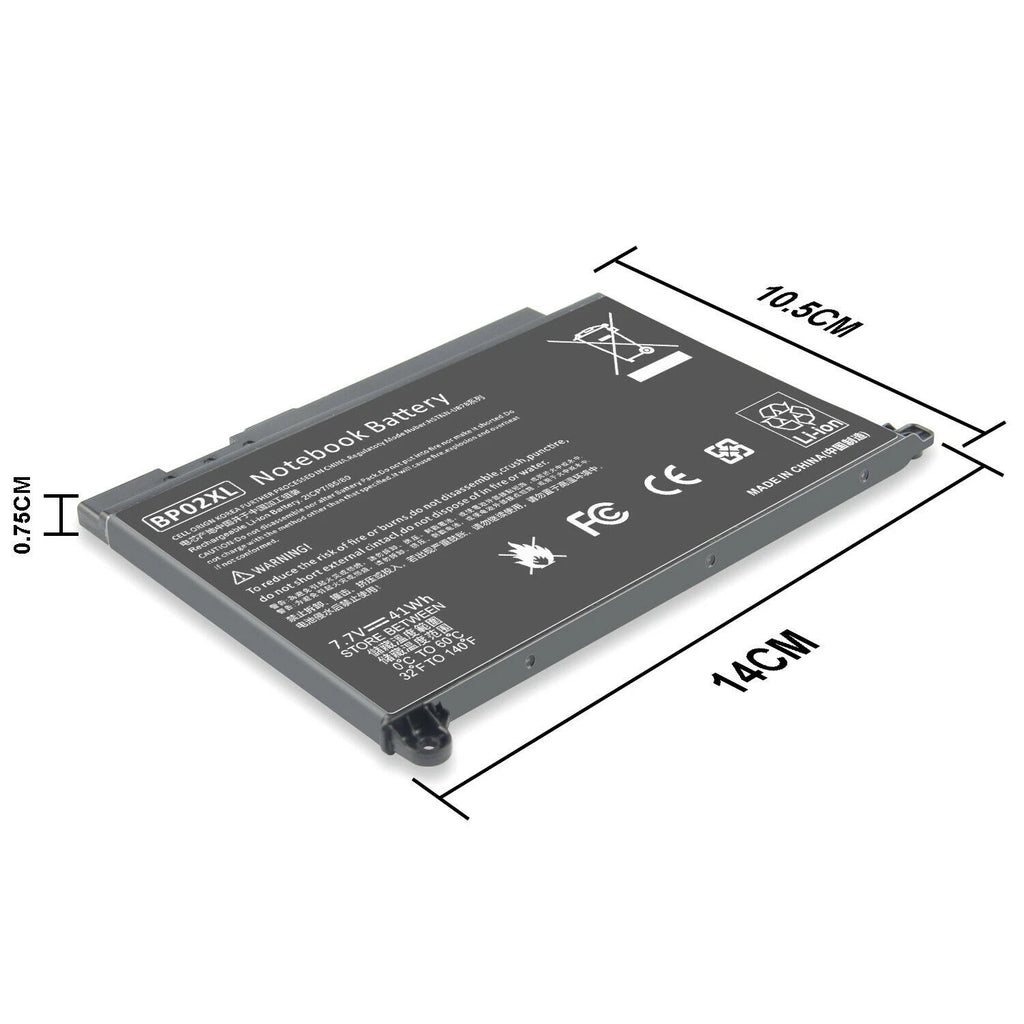 BP02XL Battery for HP Pavilion PC 15 Series 15-AU010WM 15-AU123CL 15-AW053NR New
