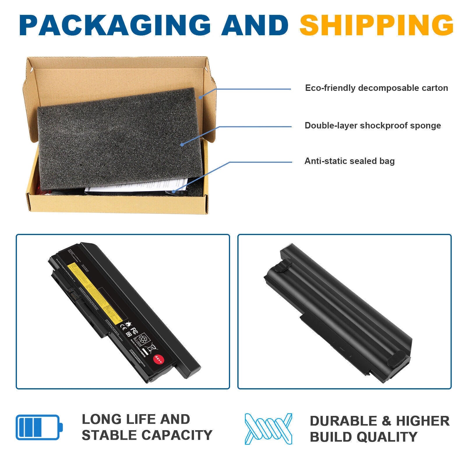 44++Battery for Lenovo ThinkPad X220 X220i X220s X230 X230i 6/9Cell