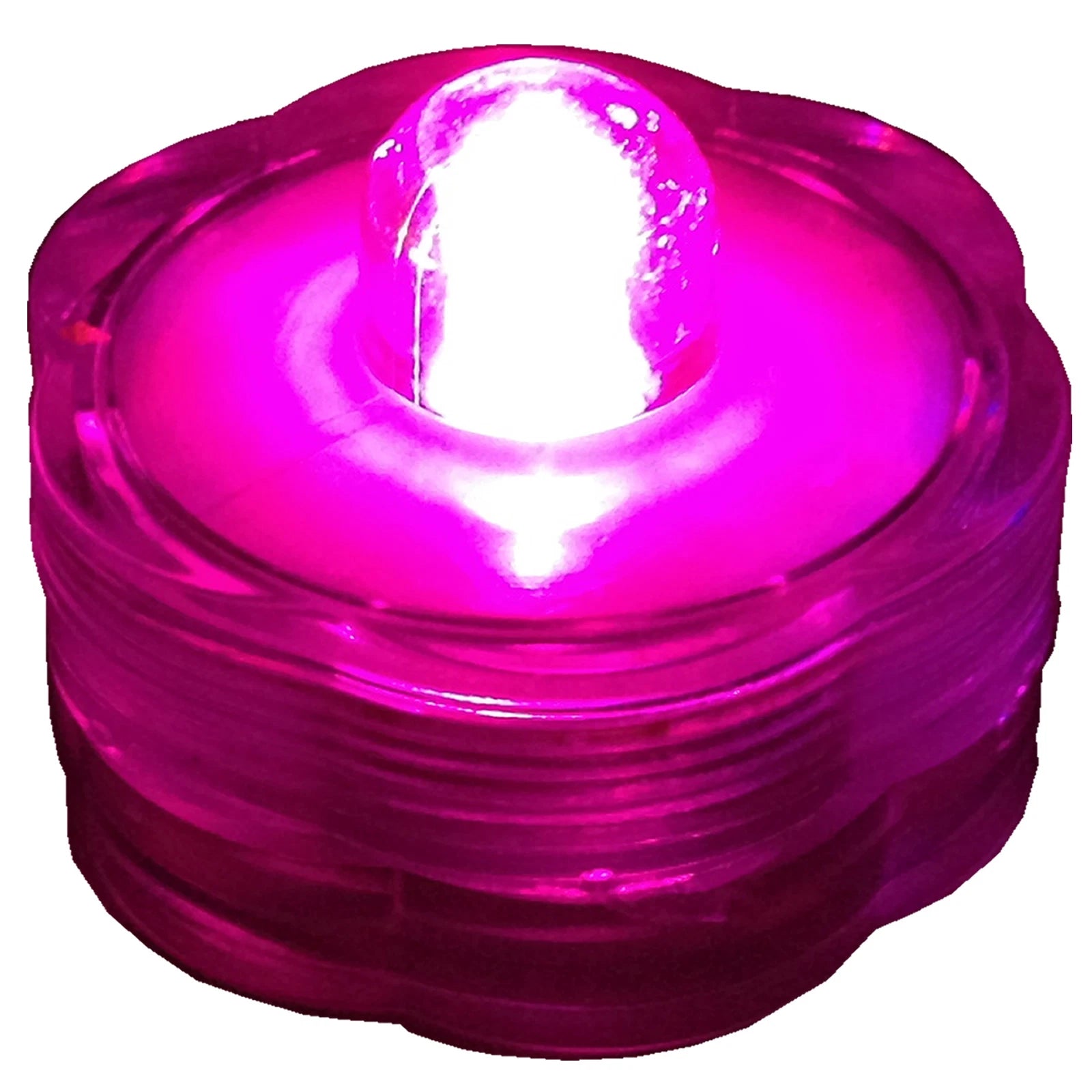 24 Pack PINK Submersible Waterproof Underwater Battery LED Tea Light~Wedding
