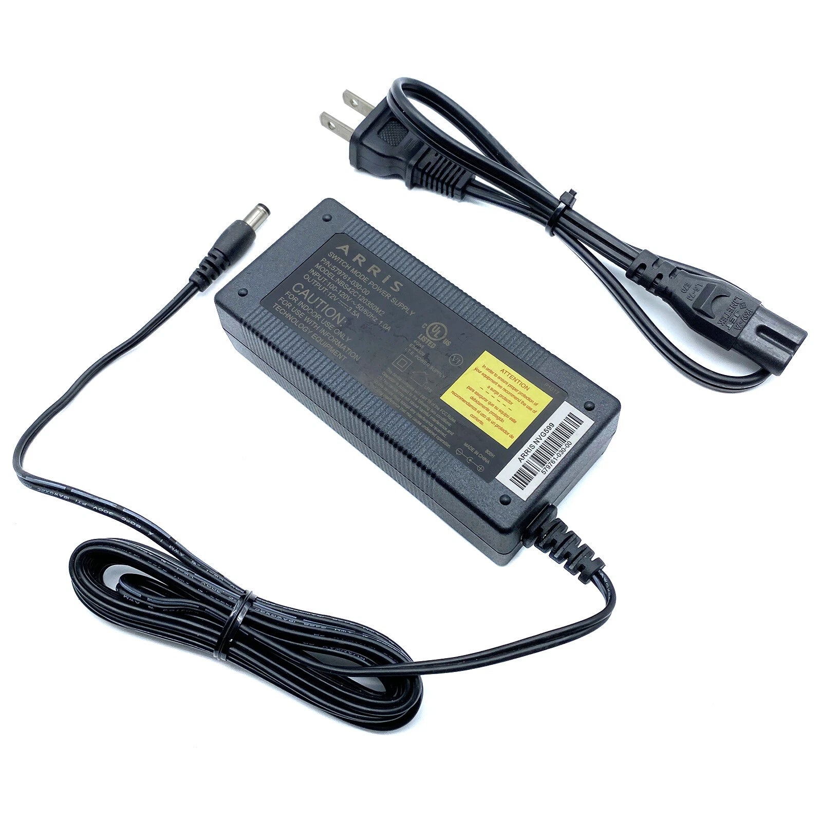 New Genuine Arris AC Adapter for NVG599 AT&T U-Verse Gateway Modem Router w/PC