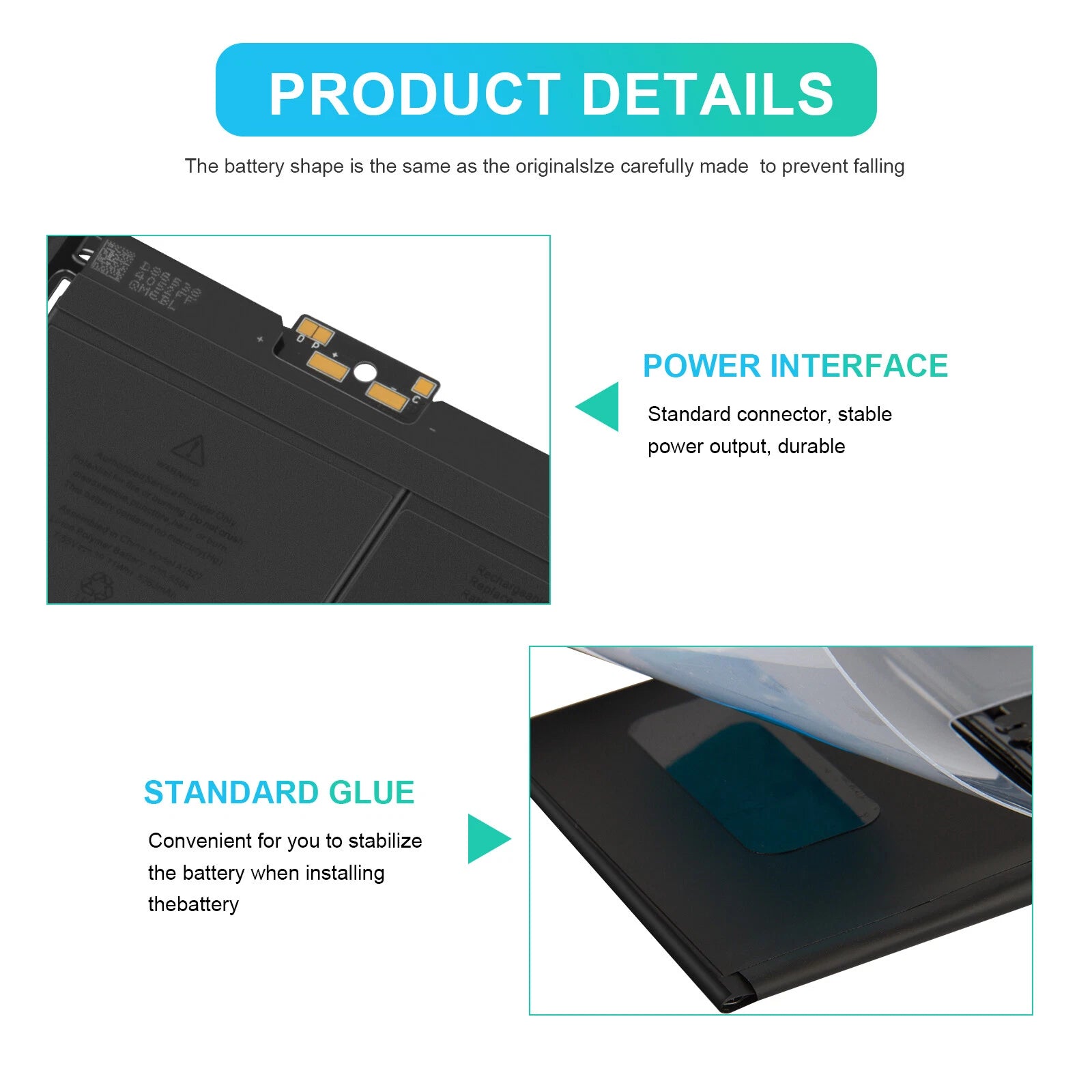 A1527 Battery For Apple MacBook 12" A1534 A1705 Early 2015 2016 Mid 2017 40.28Wh