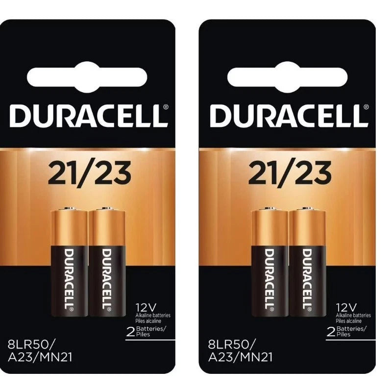 8 Count Duracell A23 21/23 Alkaline Batteries, MN21 MN23 23A GP23 (4x2 PK)