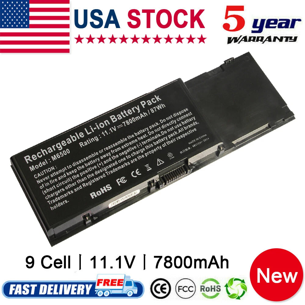Battery For Dell Precision M2400 M4400 M6400 M6500 KR854 8M039 C565C DW842