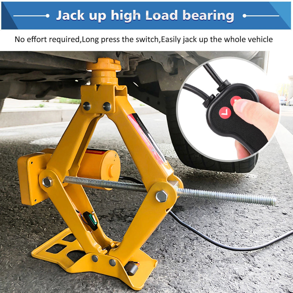 3 Ton 12V DC Automotive Car Electric Hydraulic Floor Jack Lift Garage Equipment