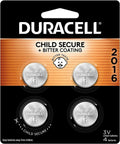 Duracell 66389 DURA4PK 3V 2016 Battery, 4 count