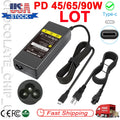 Lot USB-C Laptop Adapter Charger for Lenovo Chromebook Dell Samsung Switch Acer