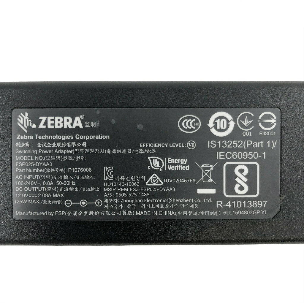 NEW Genuine Zebra 25W AC Power Supply Adapter for ZQ510 ZQ520 Thermal Printer