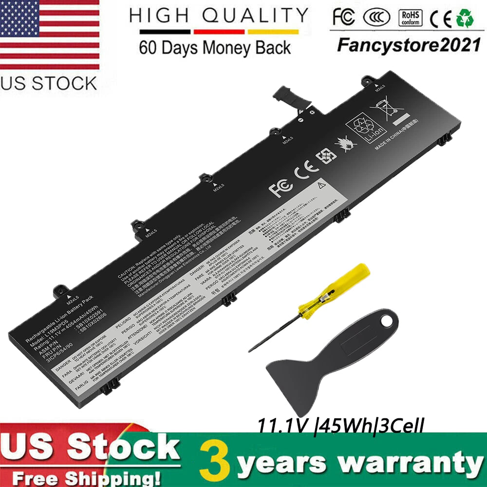 L19M3PD5 L19C3PD5 L19D3PD5 Battery For Lenovo ThinkPad E14 Gen 2 20T6 11.1V 45Wh