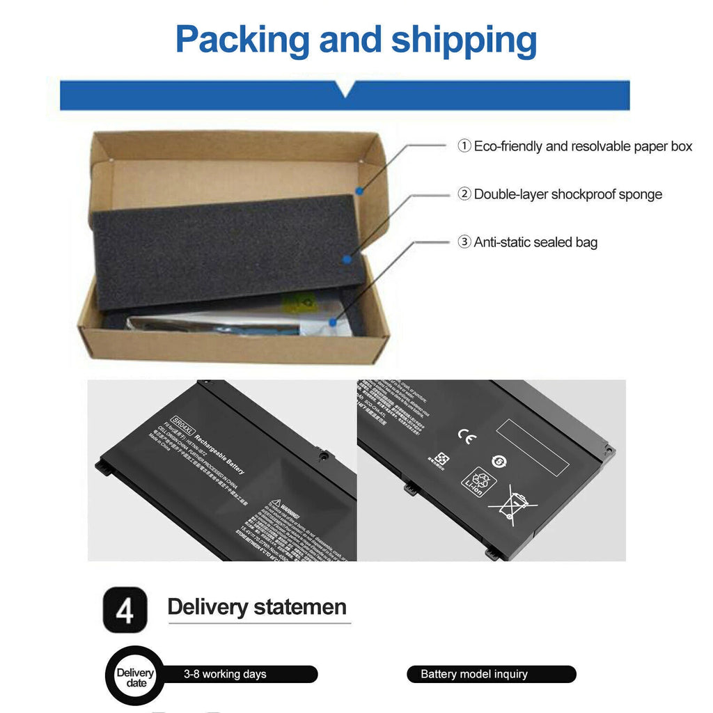 Battery SR04XL 917678-1B1 917678-2B1 917724-855 for HP Omen 15-ce000 15-ce000