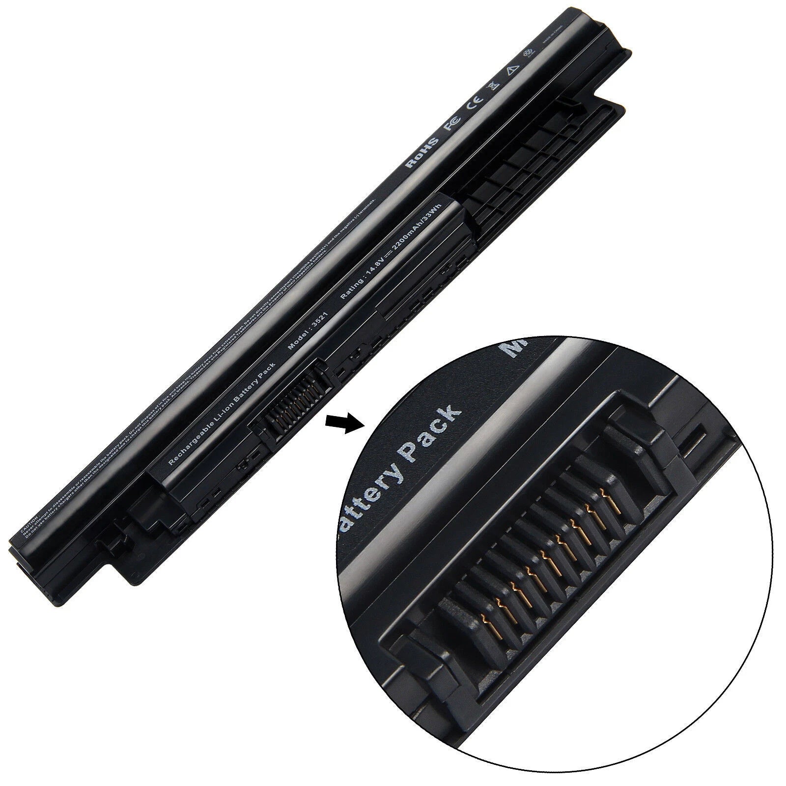Battery for Dell Inspiron 15-3521 15 3000 15-3537 15-3541 15-3542 14 N3421