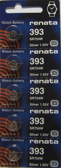 5 Renata Swiss Made SR754W Watch Batteries