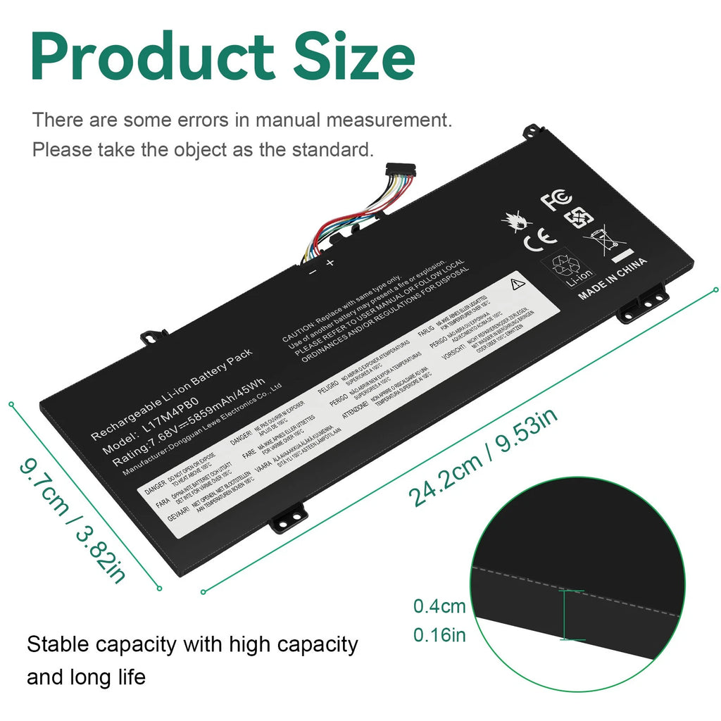 L17C4PB0 L17M4PB0 Battery for Lenovo Yoga 530-14ARR 530-14IKB Flex 6-14IKB 14ARR