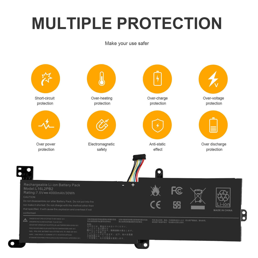 L16M2PB2 Battery for Lenovo IdeaPad 320-14AST 320-14IAP Series L16L2PB2 L16L2PB1
