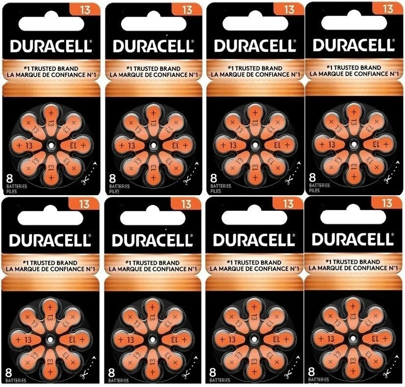 Duracell Activair Hearing Aid Batteries: Size 13 (60 Batteries) Fresh Exp:2029