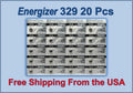 Energizer 329 Silver Oxide 20 Batteries (SR731SW / SR731W)