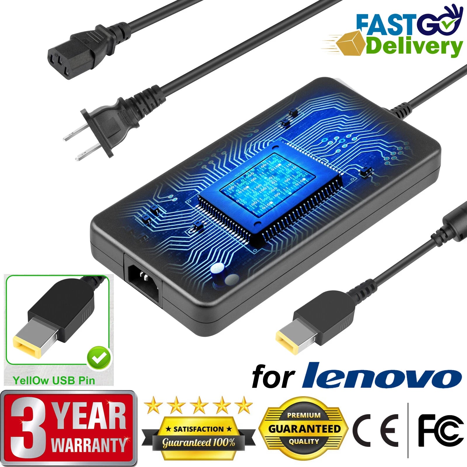 230W Charger For Lenovo ThinkPad P70 P71 P50 Y910 Gen 1 AC Adapter fit 170W 150W